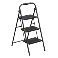 Escalera Plegable Multiuso de 3 Peldaños Ultra Resistente