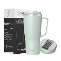 Termo Vaso Mug Térmico Café 1 Lt Buffer Acero Inoxidable Color Sage Green