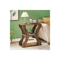 Mesa de Centro de Ratán para Decoración Natural del Hogar