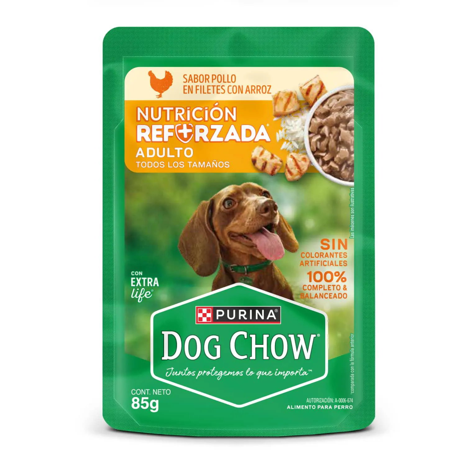 Comida Húmeda Dog Chow Para Perro Adulto Pollo 85g