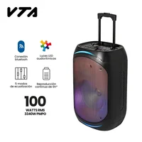 Amplificador Recargable 100w Rms Tipo Trolly Wybo