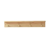 Repisa Perchero Rectangular Rústico Orden y Calidez En Tu Espacio 75 cm