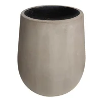 Matera Ovalada Grande Cemento 36.5x41 Cm Gris Concrete