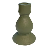 Candelabro Bajo Cerámica 10x13 Cm Verde Lira