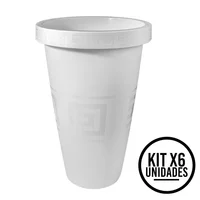 Matera Alta 28L con Diseño para Plantas Grandes y Jardín Set X 6 Unidades