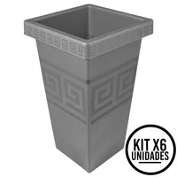 Matera Cuadrada de 28L Moderna Espacios Amplios Elegantes Set X 6 Unidades