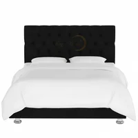 Combo base cama sencilla Lujo Master Class 100x190 Negro Ecocuero