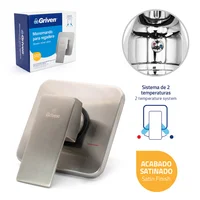 Mezclador Monocontrol P/ducha Cuadrado Acabado Satinado