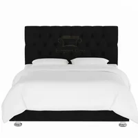 Combo base cama semidoble Elegant Balance 120x190 Negro Microfibra