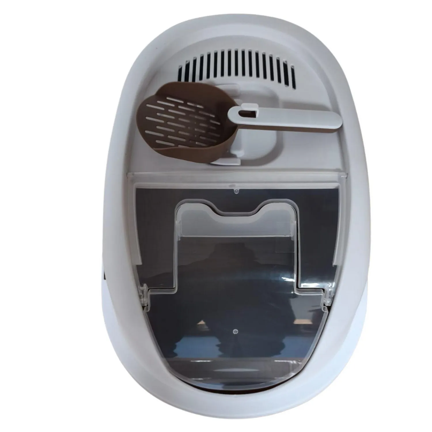Sanitario Puerta Plegable y Pala 61x44x43 cm 4