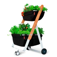 Huerta Urbana Móvil Con Ruedas Para Interior Y Exterior