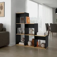 Biblioteca Escalera Petunia (1c) Wengue + fresno 1301x122.6x35 cm