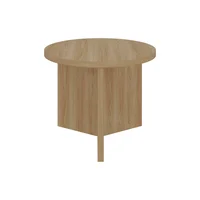 Mesa de Centro Ted Circular 42x52x52 cm Fresno