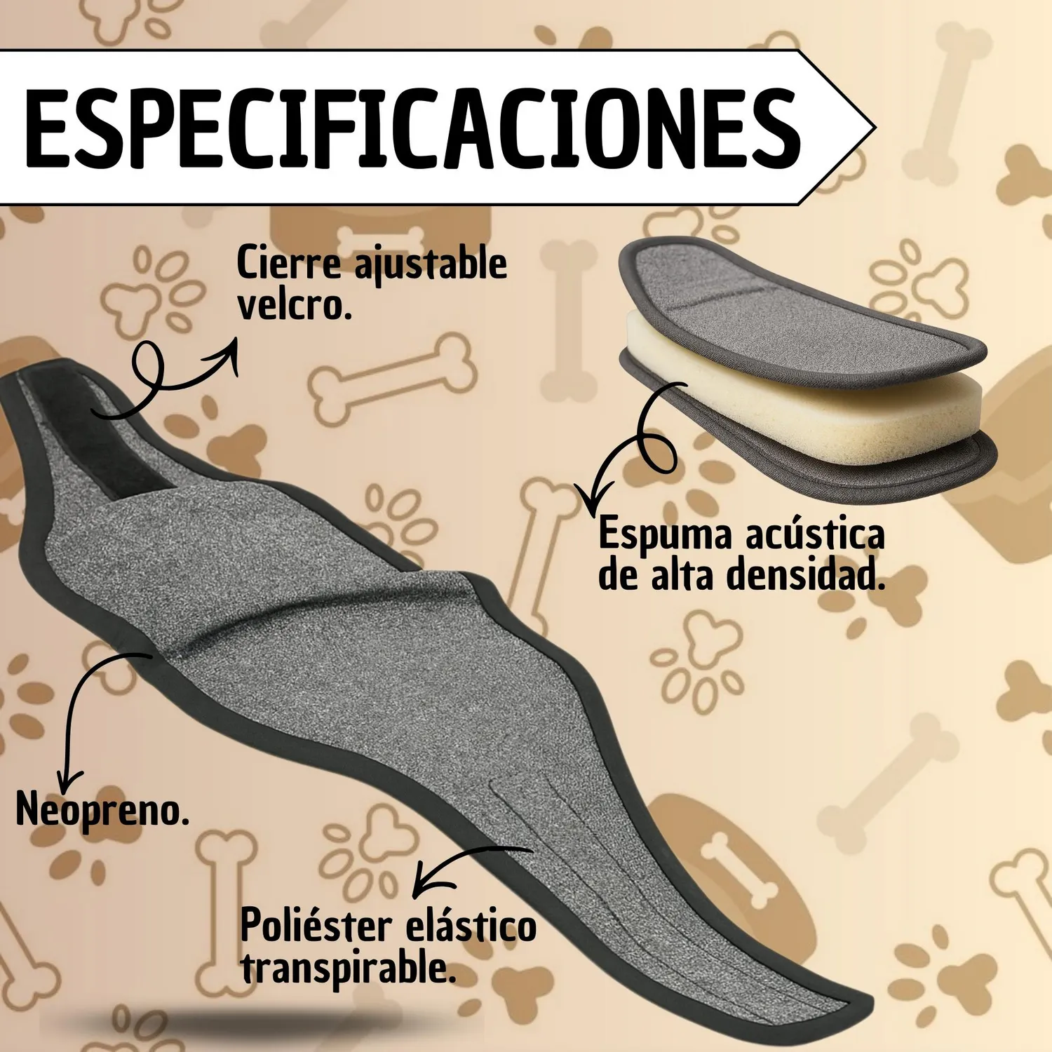 Protector Auditivo para Perros Ajustable Fucsia – Reducción de Ruido 4