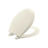Asiento Redondo para Inodoro en Color Biscuit con Limpieza Fácil