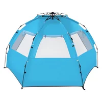 Carpa Para Camping 4 Personas Azul Free Ride
