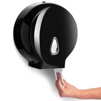 Dispensador de Papel Higiénico de 250 Metros Negro Set X 6 Unidades