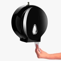 Dispensador de Papel Higiénico de 250 Metros de Longitud en Chapa Metálica Color Negro Set X 12 Unidades
