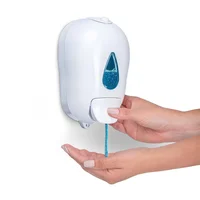 Dispensador de Jabón Gel Antibacterial Shampoo de 1000 ml en Abs Color Blanco Set X 12 Unidades