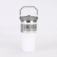 Botilo Con Asa Acero Inoxidable 600 ml Blanco