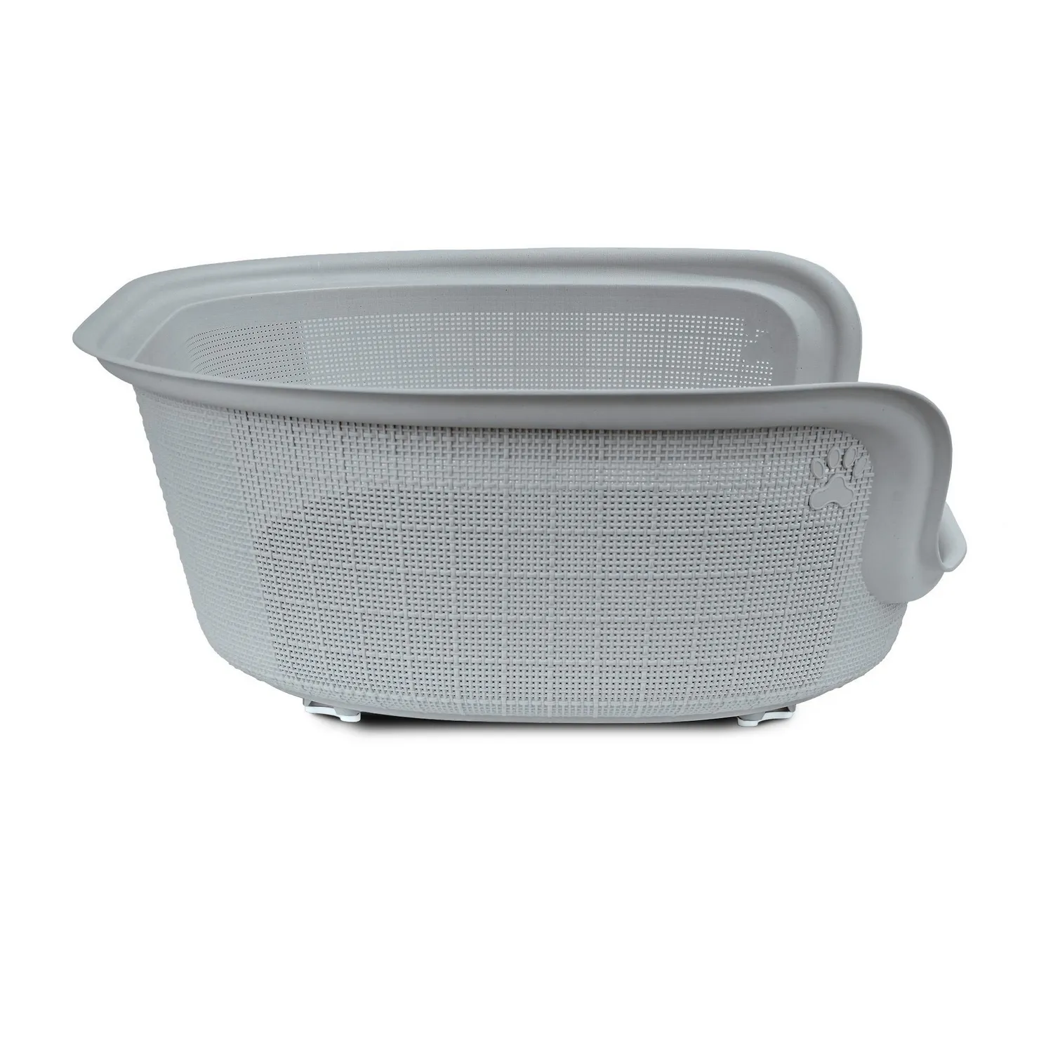 Cama para Mascotas Ovalada 78x56x22cm Grande Gris 8