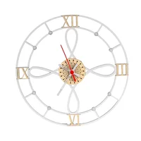 Reloj de Pared Gothic Blanco 31x31cm Circular Análogo de Baterías