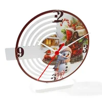 Reloj de Mesa Bota Rojo y Blanco 20x20cm Circular Análogo de Baterías