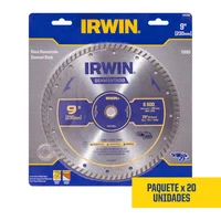Disco Diamantado Turbo 9 Pulgadas (230 mm) Iw47900 Irwin Set X 20 Unidades