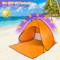 Tienda de Playa Emergente para Exteriores con Ventana de Malla y Protección UV