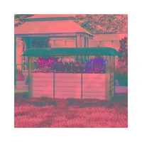 Jardinera de Acero Galvanizado Elevada con Red Protectora