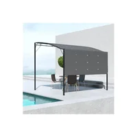 Carpa de Camping 8 Personas Gris Oscuro Plegable para Exteriores