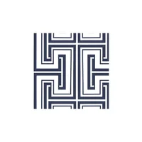 Papel Decorativo Geométrico 1006 cm x 52 cm Azul Marino Mercer41