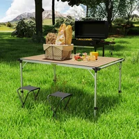 Mesa de Camping Ajustable en Aluminio Portátil
