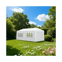 Toldo Para Fiestas Exterior Con Paneles Laterales Impermeables Blanca