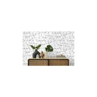 Papel Decorativo Abstracto Black White 1006 cm x 53 cm