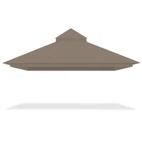 Cubierta Superior para Toldo 366cm x 305cm Tostado Impermeable