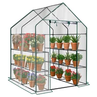 Mini Invernadero de 8 Estantes Transparente para Jardín