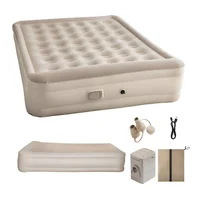 Colchón Inflable Doble 198x150x40cm Inflador Eléctrico Inalámbrico