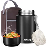 Contenedor Térmico para Comida Caliente con Cuchara y Bolsa Aislada
