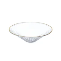 Bowl Redondo Pp Borde Dorado 36.3cm