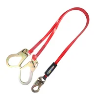 Eslinga En y Doble Terminal de Posicionamiento Y/o Restricción de 25mm. Con Ganchos de 2 1/4". Elaborada En Reata Recubierta En Poliuretano