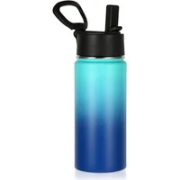 Botella Infantil de Acero Aislante con Pajita y Asa 16 oz