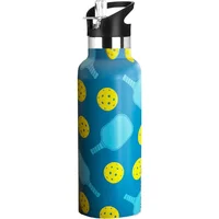 Botella Deportiva de Acero Inoxidable Pickleball con Aislamiento al Vacío
