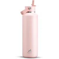 Powcan Botella Deportiva Aislada para Agua con Pitillo Algodón de Azúcar