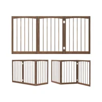 Cerco de Madera para Mascotas con Paneles Plegables Ajustables