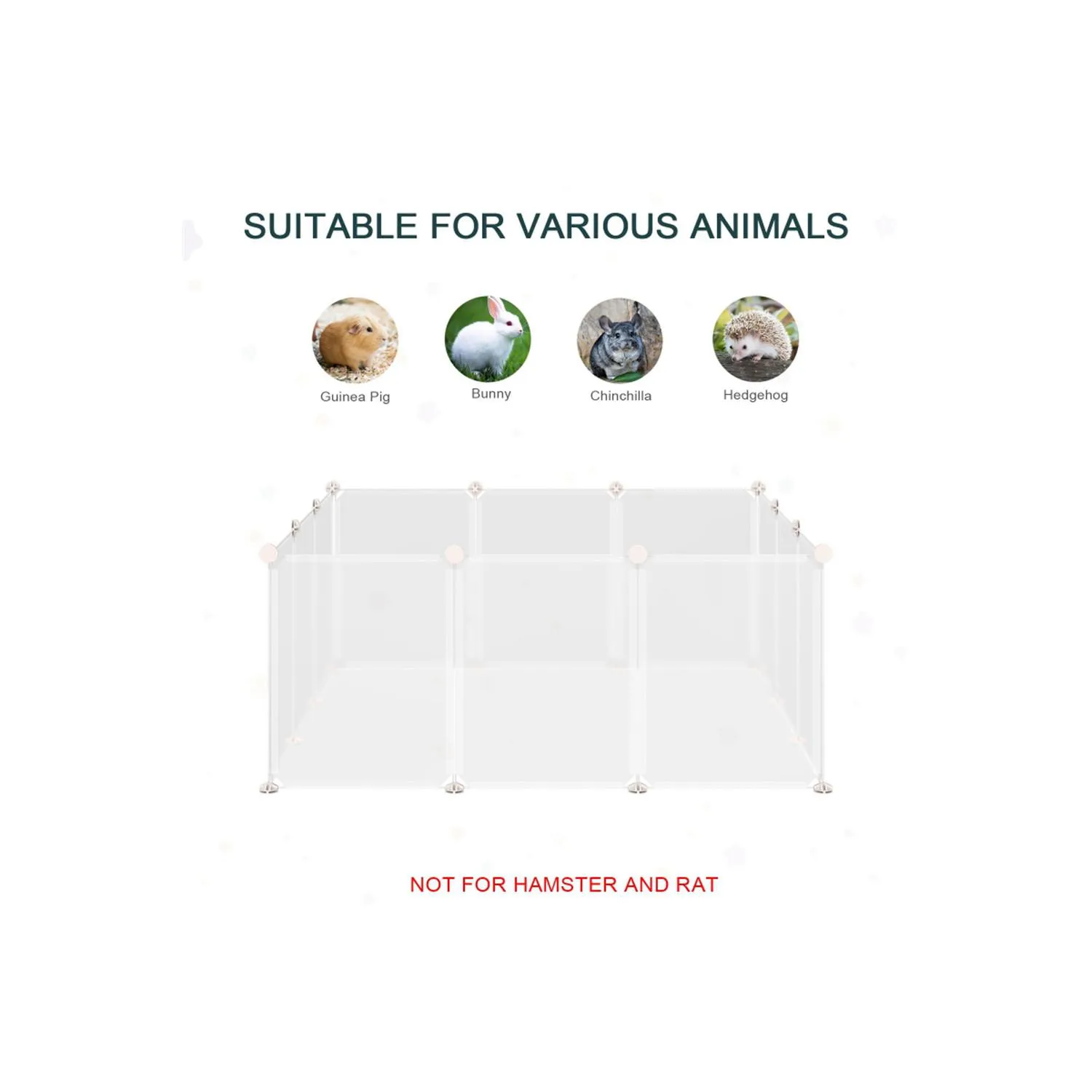 Parque Modular para Mascotas con Paneles Ajustables de Fácil Montaje 6
