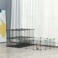 Parque Modular para Mascotas con Paneles Ajustables y Diseño Abierto