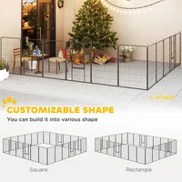 Jaula para Mascotas Plegable de Exterior con Espacio Amplio