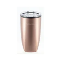 Mug Acero Inoxidable 350ml Rosa Dorado Mate
