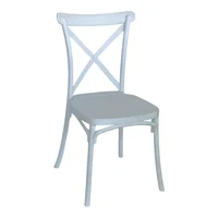 Silla Pp Crossback Base Blanco